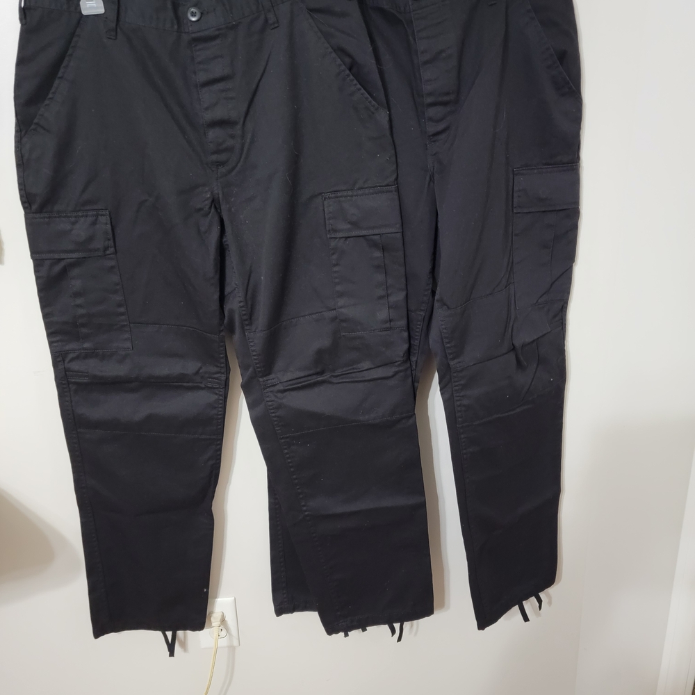 Men's Black Cargo Pants or Womens Two Pairs